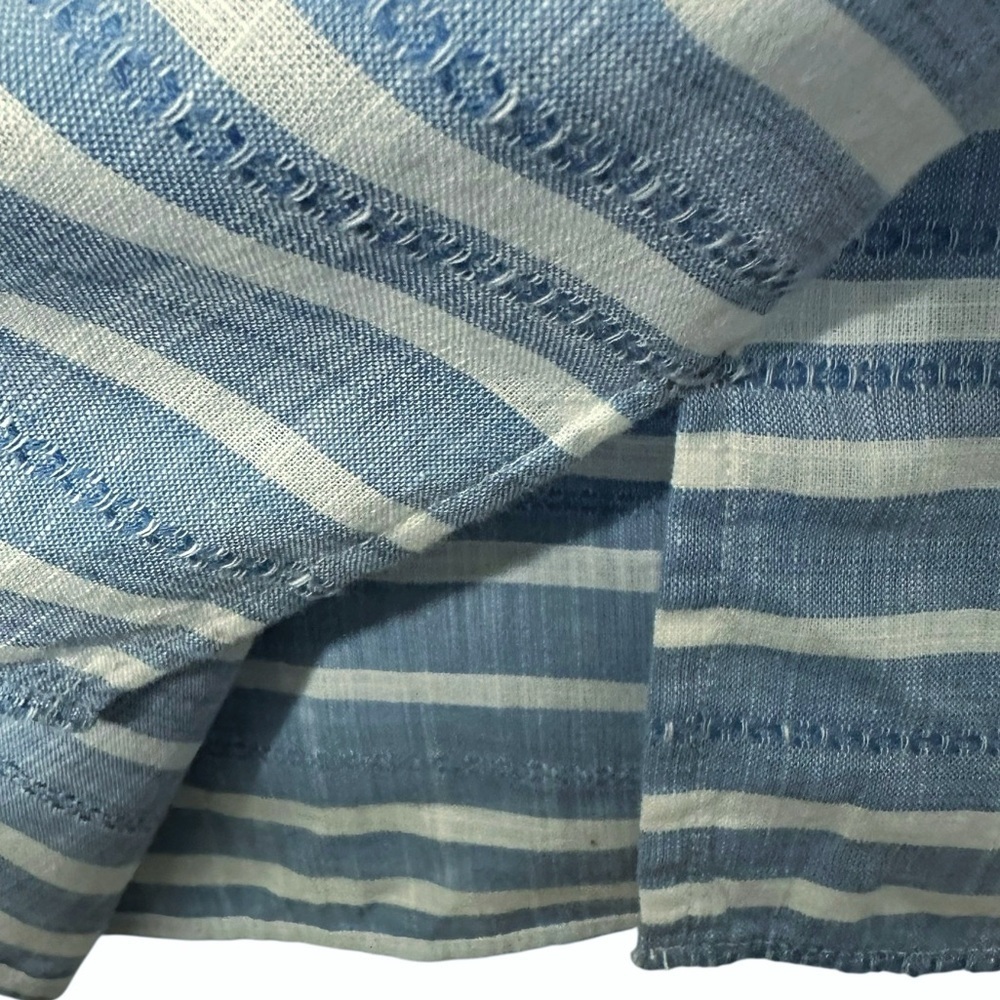 Talbots Linen Buoyant Stripe Shell Top Blouse - image 7